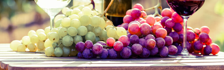 bunch of grapes on table