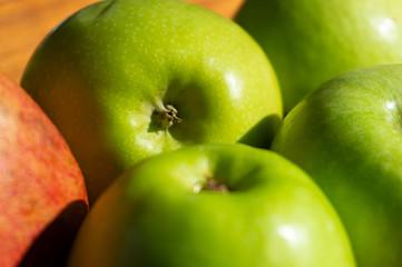 fruit in a vase close-up