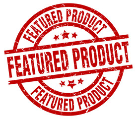 featured product round red grunge stamp