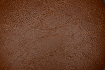 Texture of genuine leather close-up, brown color print. For your background, backdrop, with copy space 