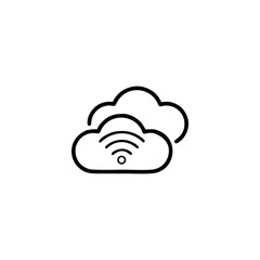 cloud wifi symbol