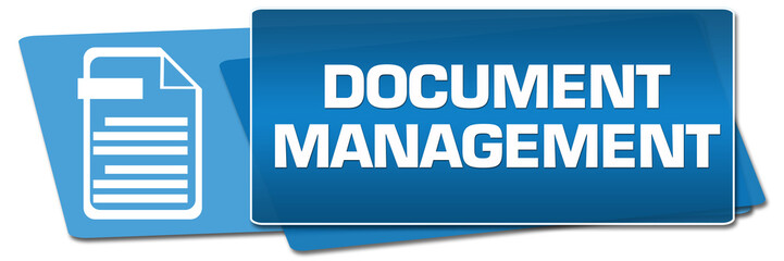 Document Management Blue Side Squares 