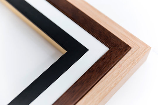 Wooden picture frame options to select from.