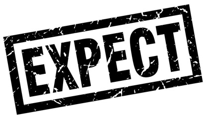 square grunge black expect stamp