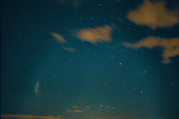 Fototapeta na wymiar Clouds and stars