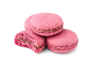 Macaroons isolated.