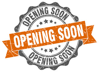 opening soon stamp. sign. seal