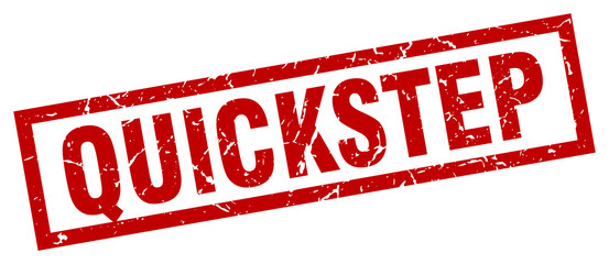 square grunge red quickstep stamp