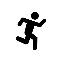Fototapeta na wymiar person running symbol