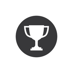Trophy cup icon black color