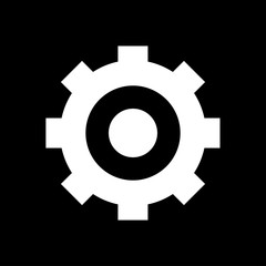 gear icon vector, flat design best vector icon