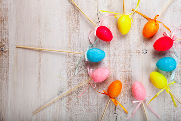 on wooden background