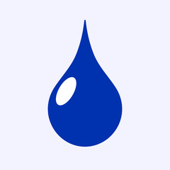 Water drop logo. Logo icon in flat style