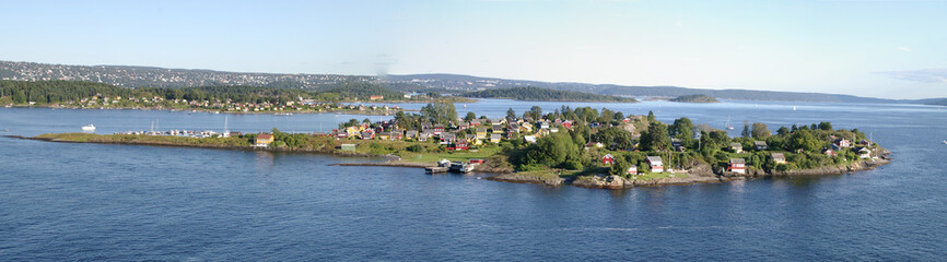 Fototapeta na wymiar Fjord d'Oslo
