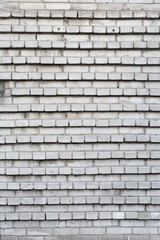 White brick masonry.