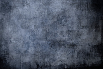 Blue grungy distressed canvas bacground