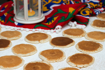 Qatayef - Traditional middle eastern sweets , usually eaten in Muslims holy month : Ramadan