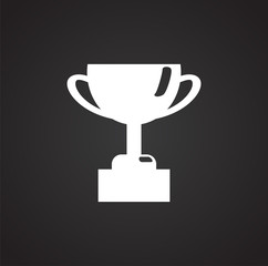 Award icon on background for graphic and web design. Simple vector sign. Internet concept symbol for website button or mobile app.