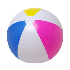 Obraz premium Beach ball on white