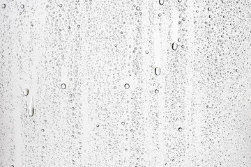 gray wet background / raindrops to overlay on the window, weather, background drops of water rain...