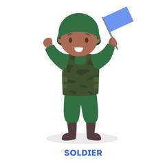 Child play as a soldier