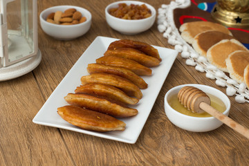 Qatayef - Traditional middle eastern sweets , usually eaten in Muslims holy month : Ramadan