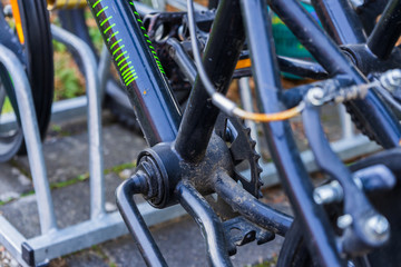 Fototapeta na wymiar Part of a BMX bicycle