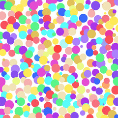 Bright colorful confetti on a white background.       