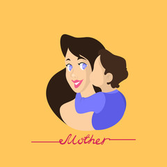 Happy mother day greeting card. Beautiful poster