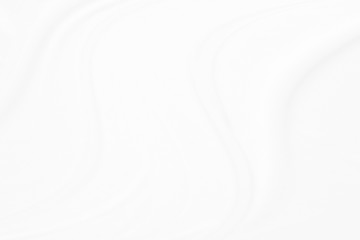 Closeup  elegant crumpled of white silk fabric cloth background and texture. Luxury background design.-Image.