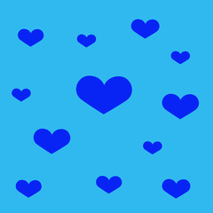 Lovely heart wallpaper. heart shapes in different sizes for Valentines Day background.