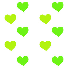 heart shapes in different colors for Valentines Day background.