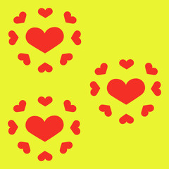 Vector art in love and romantic with heart shape in positive emotion concept for all design.