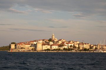 Naklejka premium the city of Korcula in Croatia