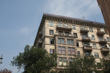 facade of an old building Kiev