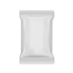 White Blank Foil Food Bag Packaging
