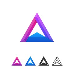 modern colorful abstract vector logo element