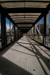 inside bridge over river