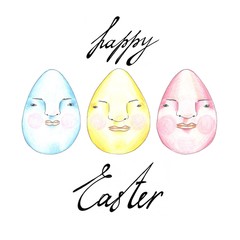 original colored eggs for easter holiday for your design