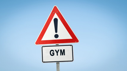 Street Sign to Gym