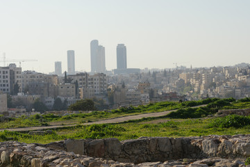 Blick auf Amman von der Zitadelle
