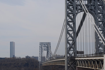 Obraz premium GEORGE WASHINGTON BRIDGE FORT LEE NJ