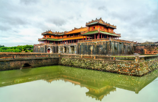 Meridian Gate To The Imperial City In Hue, Vietnam