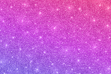 Glitter horizontal texture with pink violet color gradient. Vector - obrazy, fototapety, plakaty