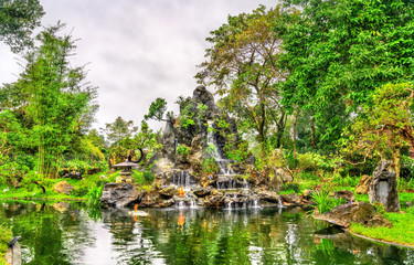 Pond at Thien Mu Pagoda in Hue, Vietnam