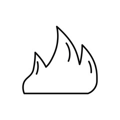Fire line icon.