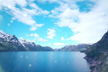 Fjord and mountains in Norway
