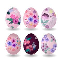 Happy Easter eggs set2