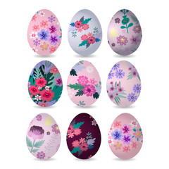 Happy Easter eggs set3