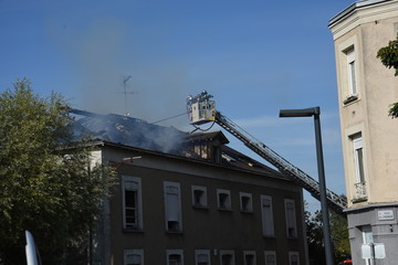 firefighter in intervention
